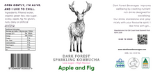 Load image into Gallery viewer, Apple and Fig Kombucha -  24 Bottles - Dark Forest Beverages
